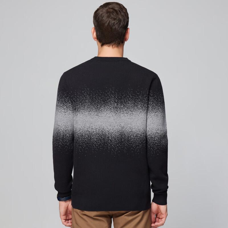 Luoz Men's Simple Round Neck Knit Sweater