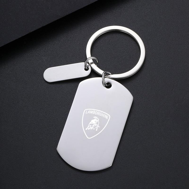Stainless Steel Car LOGO Emblem Keychain Keyring For Lamborghini LP570 LP610 Urus LP700 LP770 Gallardo Aventador AutoAccessories