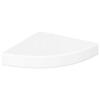 Floating Corner Shelf High Gloss White 25 x 25 x 3.8 cm MDF