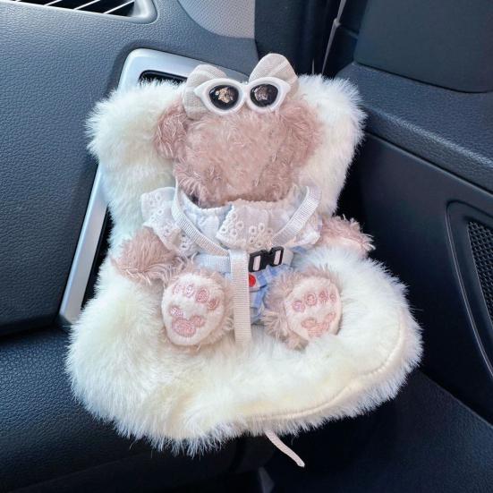 Doll Car Seat with Air Vent Clip Desktop Doll Safety Seat Charming Car Ornament for Doll Collectors And Fans