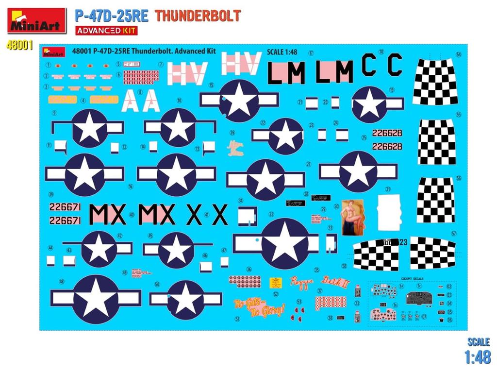 Miniart Thunderbolt Advanced Kit Plastový model MA48001 1/48 P-47D-25RE