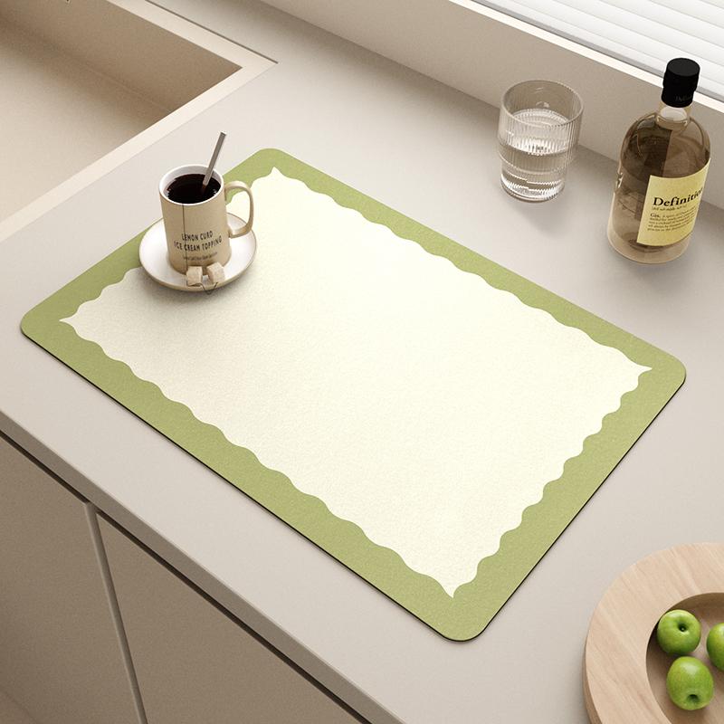 Coffee Machine Drain Pad, Kitchen Countertop Pad, Sink Sink Sink, Quick Drying, Waterproof Diatomaceous Earth