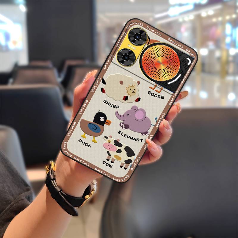 Silikonhülle Handyhülle für ZTE Nubia Music2 Stoßfest Cartoon Vollständig umschließend Langlebig Staubdicht TPU Modisches Design Niedlich