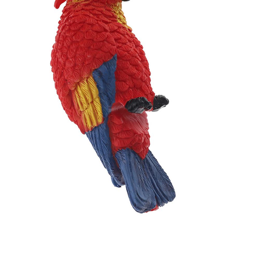 Parrot Figurines Aquarium Ornaments Fun Simulation Parrot DIY Landscaping Decorations Fish Tank Accessories