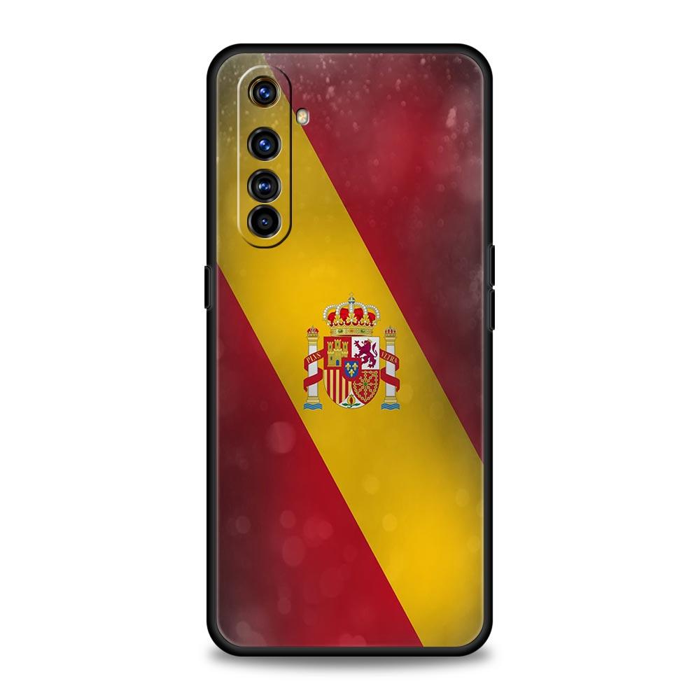 spain flag Phone Case For Realme 12 11 10 9 8 5G 7 6 GT5 GT3 GT2 Pro Plus C21 C11 C25 C35 GT Neo 2 3 3T 5 Soft Cover