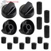 (YOUU06)4Pc Replacement Switc Plastic Knob Gas Stove Control Knob General Range Oven Knob Cooker Hob Knob For Benchtop Burner