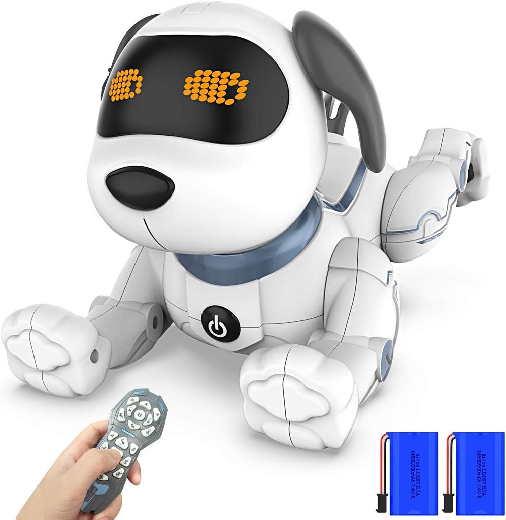 Robot Musical Voice Electronic Interactive Dog Soothing Birthday Gift for Boys and Christmas Gift for Kids and the Family Dog, Playing, Programmable,