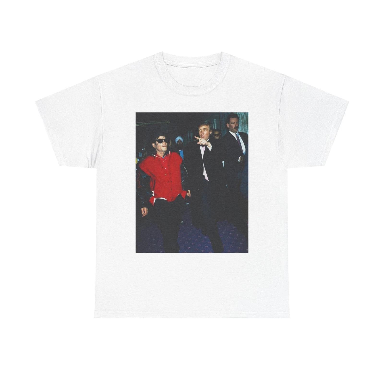 Men s and Women s T-shirts Trump Michael Jackson Graphic M