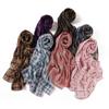 175*70CM New Plaid Print Islam Long Chiffon Scarf Wrapped Scarf Muslim Women's Hijabs Shawl Ramadan Female