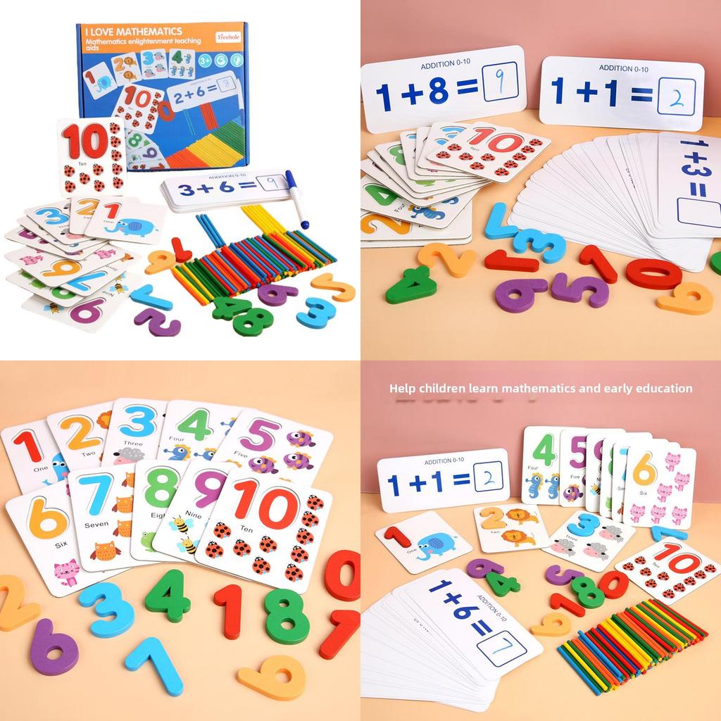Math Early Childhood Toy For Number Matching And Addition Subtraction Practice