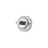 "Retro Digital LED Ring Watch Calendar Stopwatch Waterproof Silver Fashion Accessory Unisex"