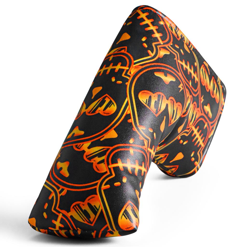 Golf Putter Head Covers Blade Club Headcover PU Leather Protector Cover Black White Fits All Putters for Men Women