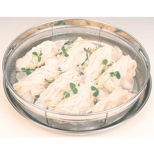 Kanei Kogyo Fresh Food Declaration Shallow Colander & Tray Set 25cm (Boxed) Made In Japan