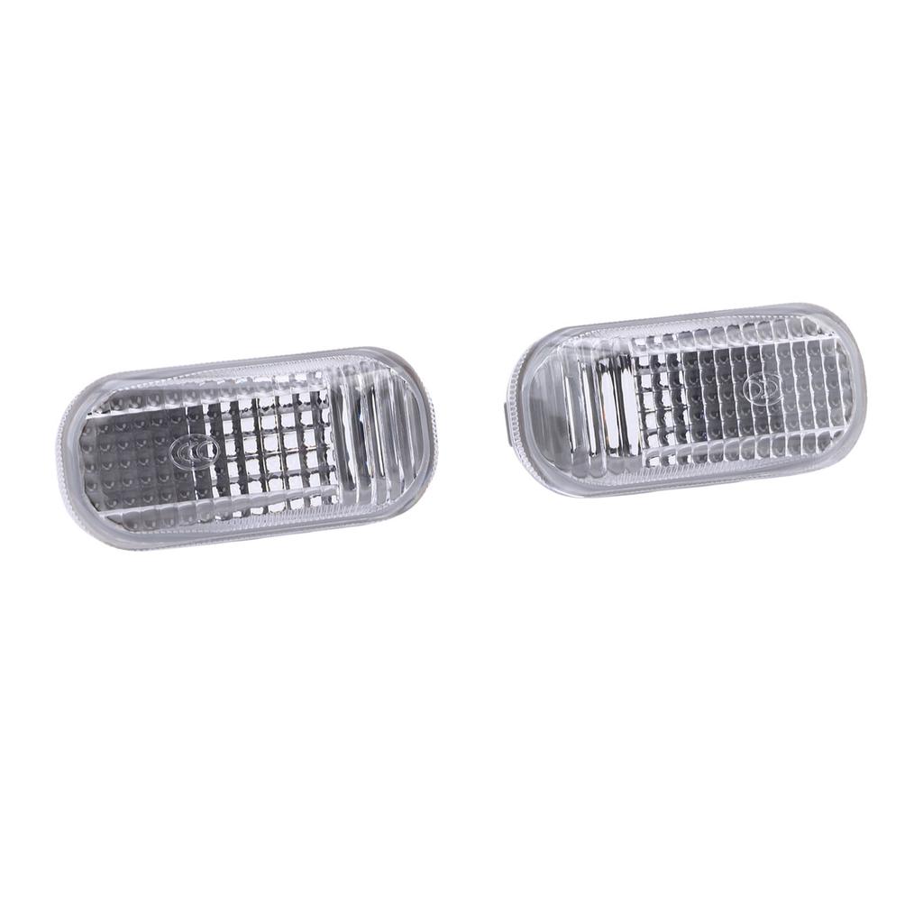 1 Pair Front Side Marker Light Lamp Covers Housing 34301 S5H T02 Replacement for City EP3 Stream Jazz FIT White