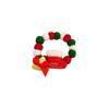 Christmas Pet Collar Dog Collar Christmas Tree Old Man Elk Hair Ball Dog Necklace  Collar Decoration