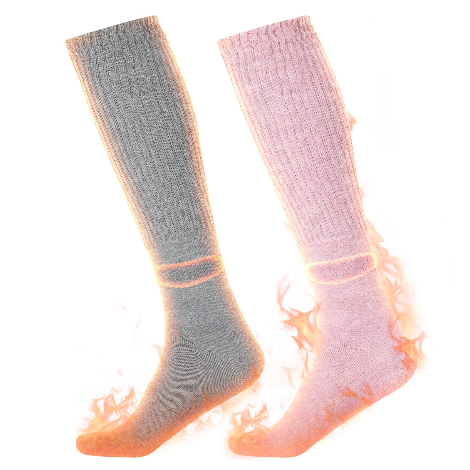 

2025 New Warm Fluffy Warm Socks Ankle Feels Like a Warm Hot Water Winter Cold Extra Ankle Calf High Room Gift and [MIZIKIRIN] Arrival Socks, 2-Pair