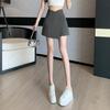 Chinese Style Irregular Slit Shorts Summer A Line Skirt Pants for Women Fashion Design