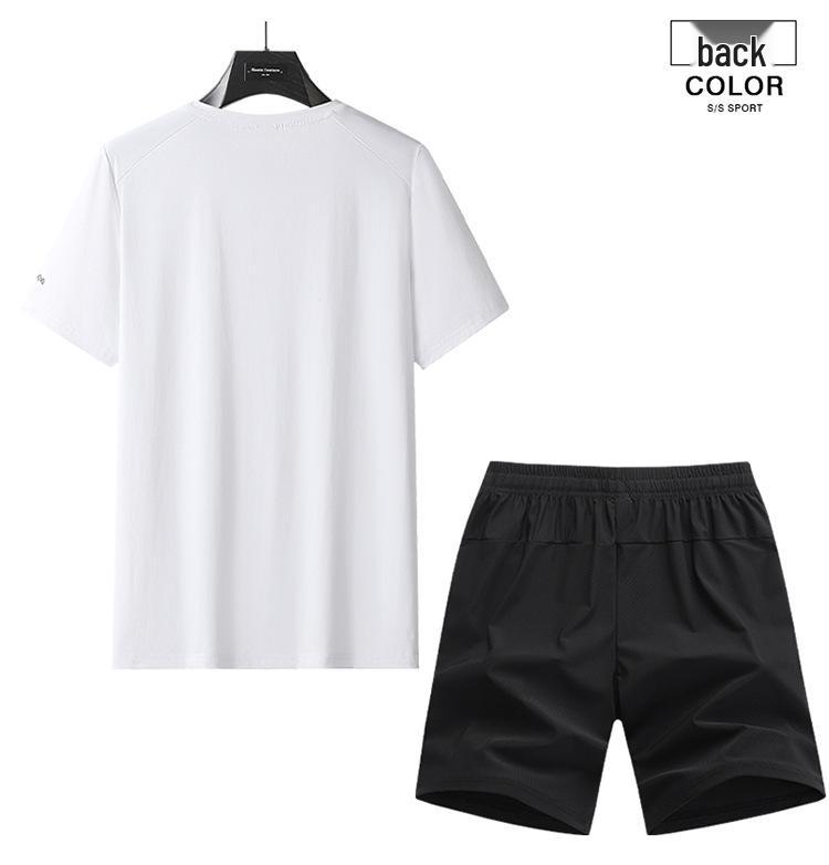 2026 Men's Quick-Dry Sports Set: T-Shirt and Casual Shorts