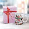 11oz White Ceramic Mug with Glossy Finish and Double-Sided Printed Area, Suitable for Coffee, Tea and Daily Beverage Enjoyment