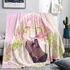 1PC Demon Slayer Print Flannel Blanket, High Quality All Seasons, Home Decor, Warmth and Comfort, Perfect for Christmas Gifts