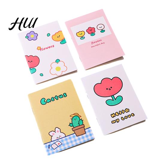 Pocket Notebook Cute 4Pcs Cartoon Set 64K Mini Notepad for Kids Students Smooth Paper Portable Ink Journal School Prizes And Party Favors Compact