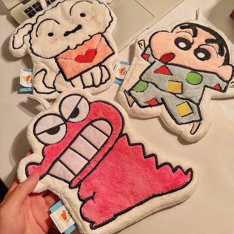 Neues Crayon Shin-Chan Anime Cartoon Handtuch Niedlich zum Aufhängen Super Saugfähig Verdicktes Handtuch für Badezimmer und Küche
