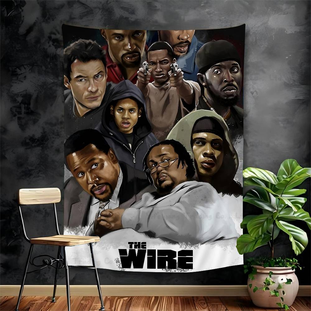

The Wire Movie Chart Tapestry Home Decoration Hippie Bohemian Decoration Divination Wall Hanging Home Decor 74x94cm(29x37in)