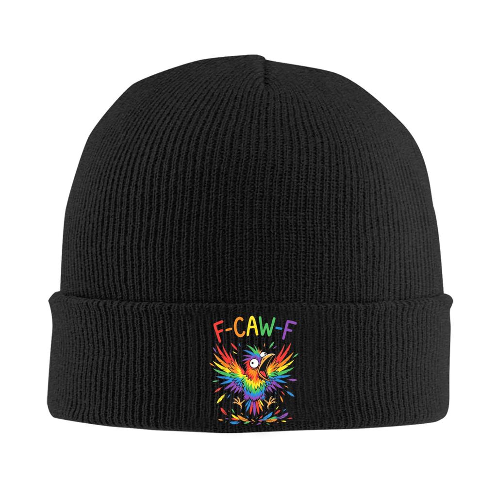 FCawF Quote Rooster Meme Bonnet Hats Beanie Hats Winter Graphic Knit Hat Casual Men Women Kpop Elastic Cap