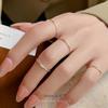 Cui Yan S925 Sterling Zilver Effen Bandring, Stapelbaar en Veelzijdig, Eenvoudig Gepersonaliseerd Ontwerp voor Mannen en Vrouwen
