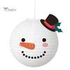 Birthday Party Decorative Props Christmas Paper Lantern, Cute Gingerbread Man Snowman Elk Pattern Ceiling Hanging Mexican Inspired Ornaments