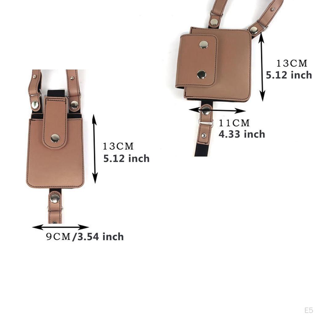 Hidden Underarm Shoulder Bag PU Leather Concealed Pack for Running Steampunk