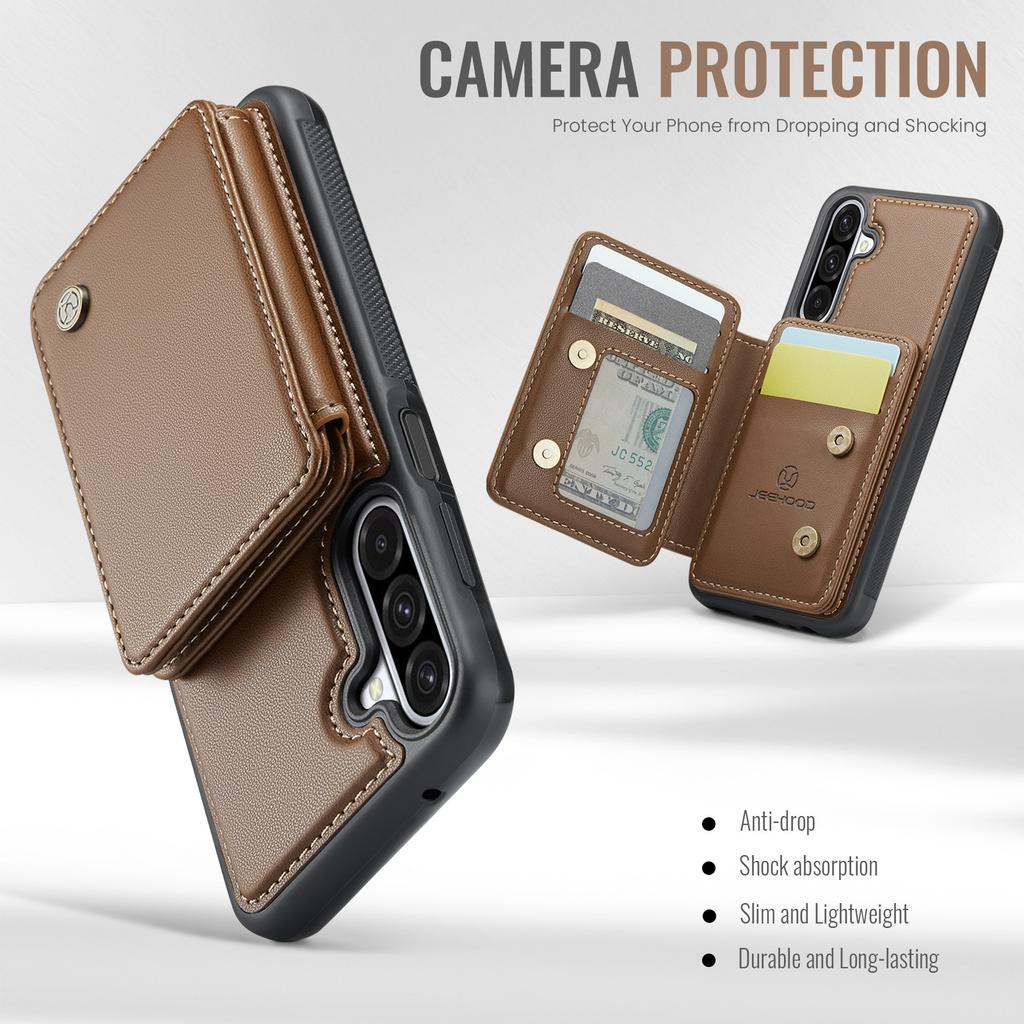 Etui JEEHOOD J05 ze skóry na Samsung Galaxy A26 5G z odpinaną magnetyczną kieszonką na karty