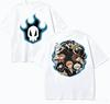 Oversized Crewneck T Shirt BLEACH Ichigo Rukia Kon Print Anime Skull Logo Graphic Vintage Harajuku Loose Summer Streetwear Tee for Teens Men Women