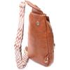 Stylish Women's Sling Bag Over the Shoulder Made of Eco-leather VINTAGE Bag 22751 Red