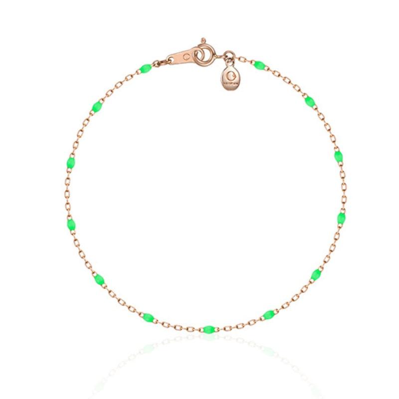 STAYGEM Pom Pom Chain Bracelet_Neon Green