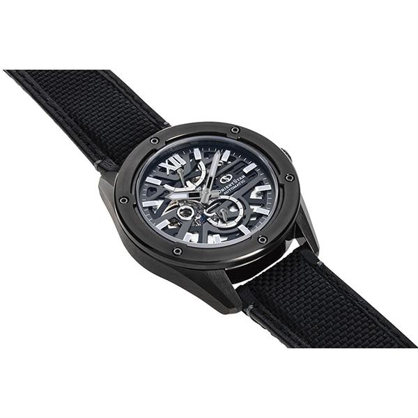 Orient RK-BZ0002B (Orient Star Sports Collection AVANT-GARDE SKELETON Men's Nylon Band) Round Watch