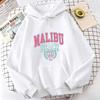 Fashion Vintage Malibu Beach Print Hoodies Casual Hoodies Sweatshirts Men Women Tops Spring Autumn Winter Clothes