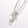 Women Silver Plated Lovely Jumping Cat Pendant Charm Princess Necklace Jewelry