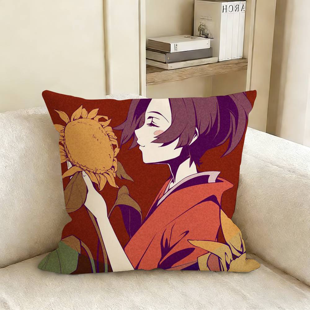 Anime SSamurai CChamploo Pillow Case Living Room Sofa Cushion Cover Suitable For Home Bedroom Room Decoration
