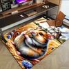 1PC Hamster, Wheat Extra Large Non Slip Floor carpet, Office, family, bedroom, Studio Large Area Rug Indoor Rugs, Vibrant Colors