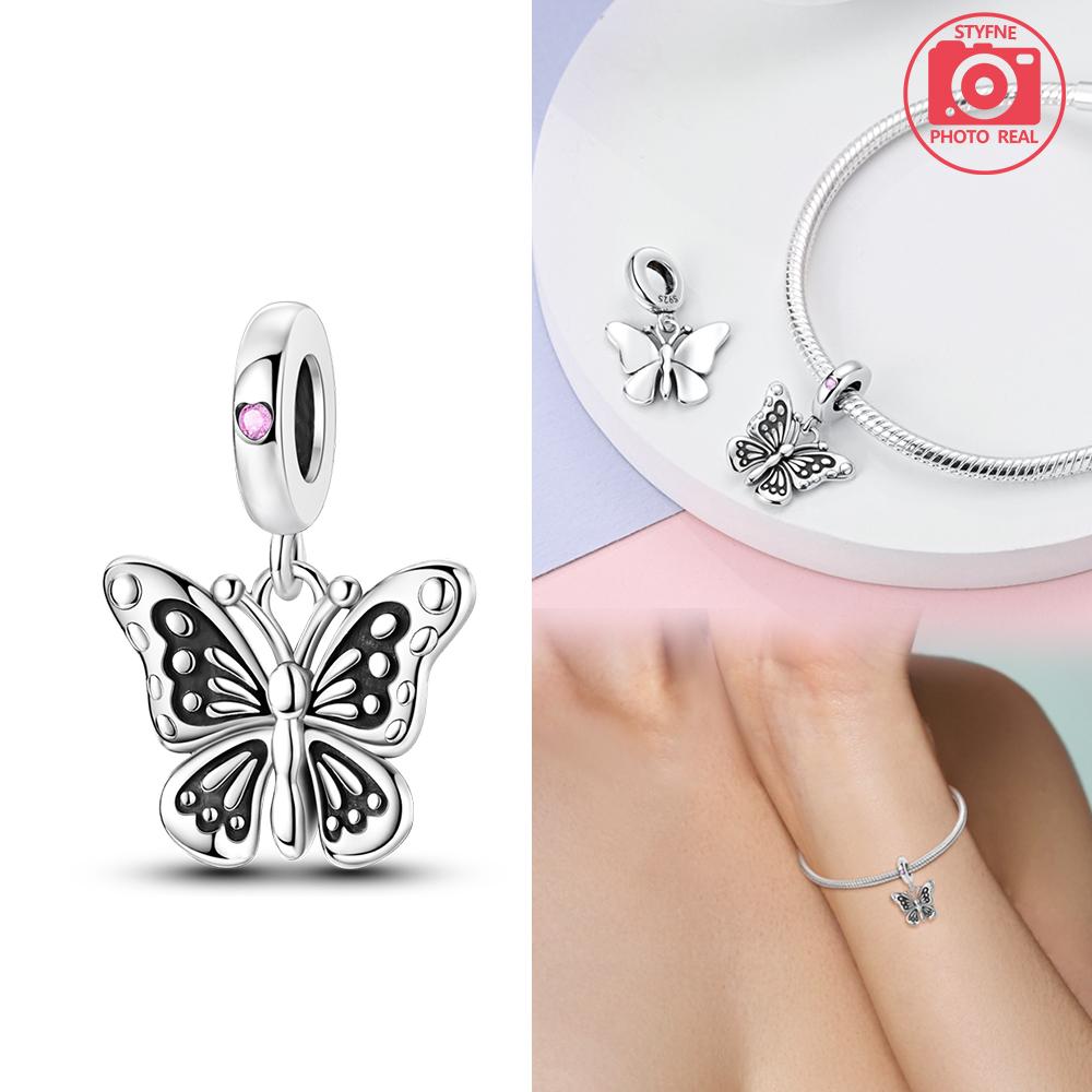 Kupferfarbener Dunkle Nacht Schmetterling Anhänger Passend für Charms Kupferfarben Original Armband Für Schmuckherstellung