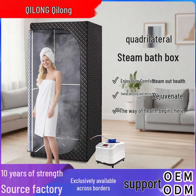 Personalized Portable Sauna Steam Box with Pentagonal Bath Chamber