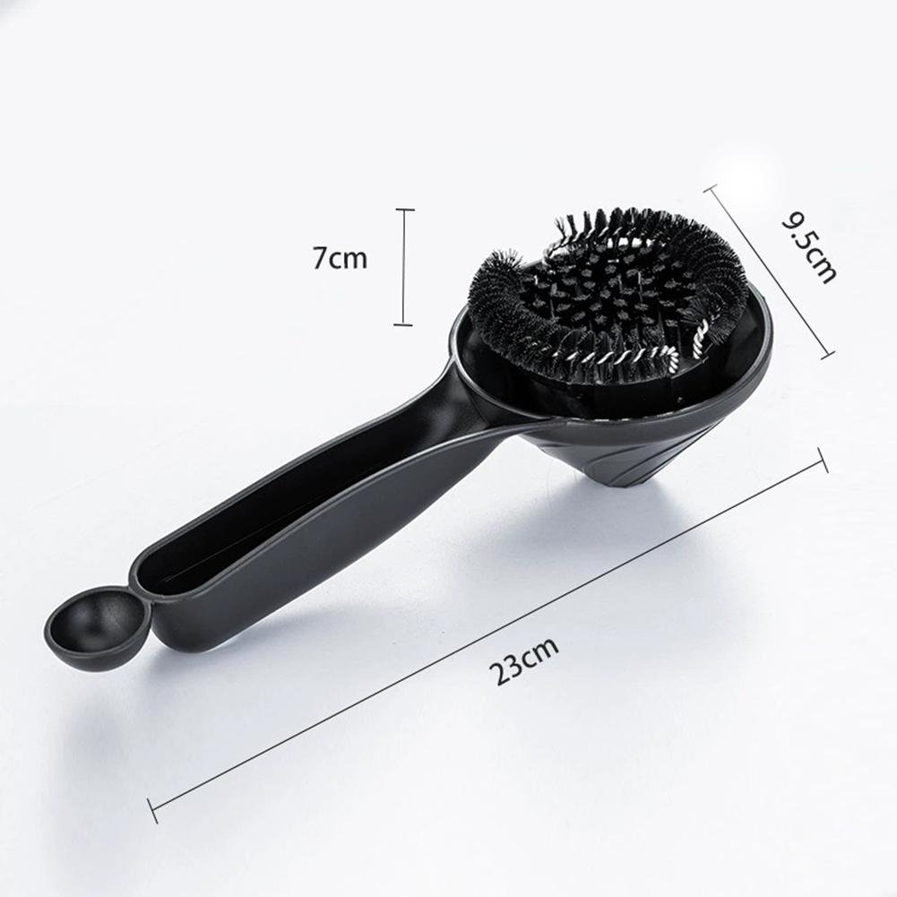 Coffee Equipment Maintenance Coffee Machine Brush Funnel Tray High-Density Nylon Bristles Removable Bristles Thorough Cleaning