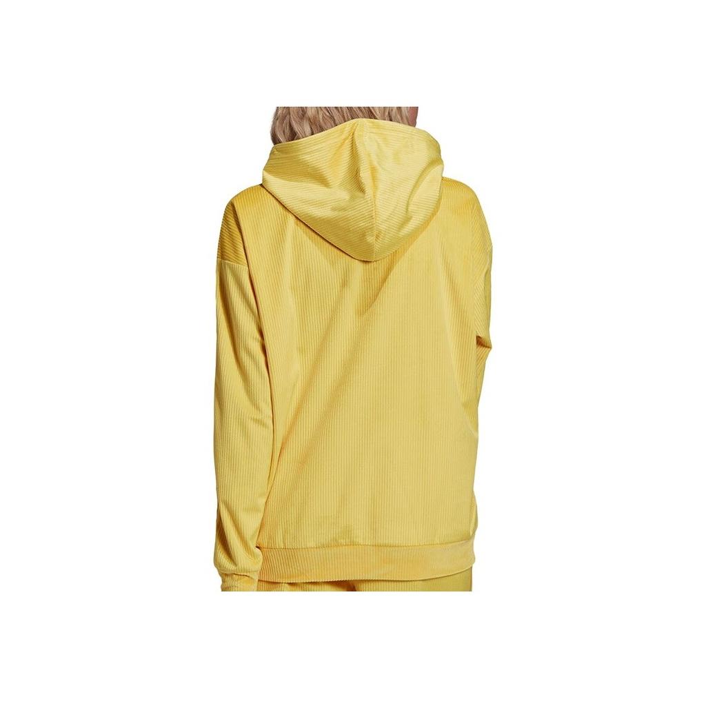 Adidas Originals Solid Color Hooded Casual Long Sleeve Sweatshirt Women Tops Yellow GU0809