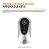Alloy Leather Car Remote Key Case Cover Shell For Mercedes Benz 2022 C S Class W206 W223 S350 C260 C300 S400 S450 S500 Accessory