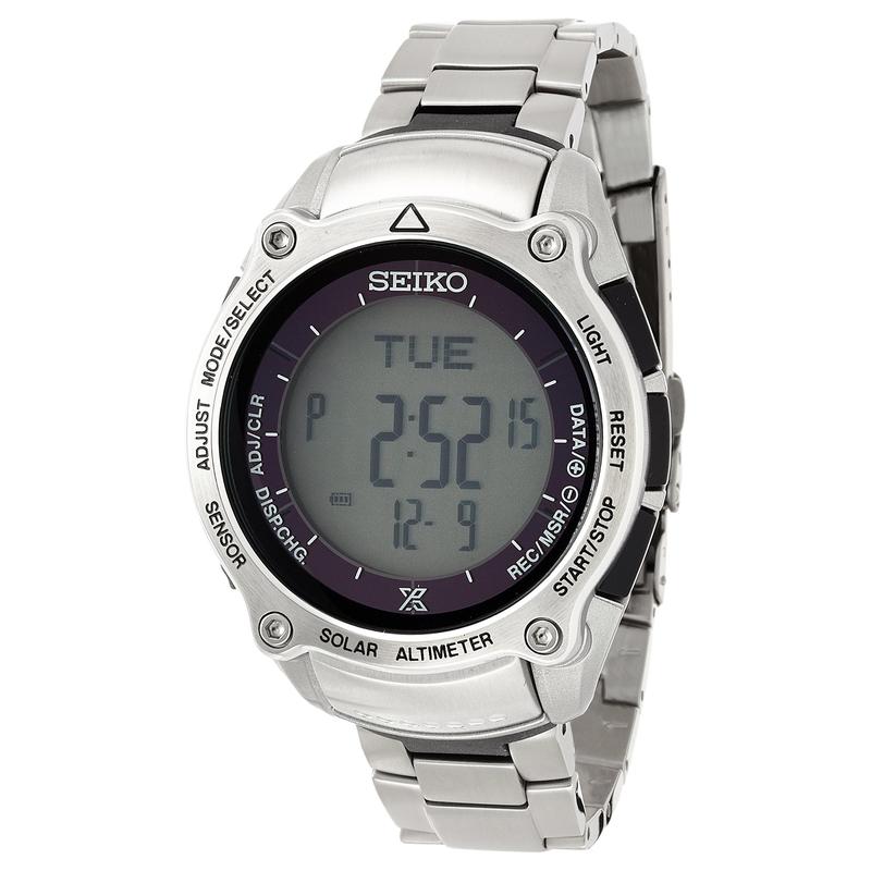 

SEIKO Fashion Solar Quartz Titanium Strap 44.9mm Men s Watch Gray Dial SBEB013 срібний