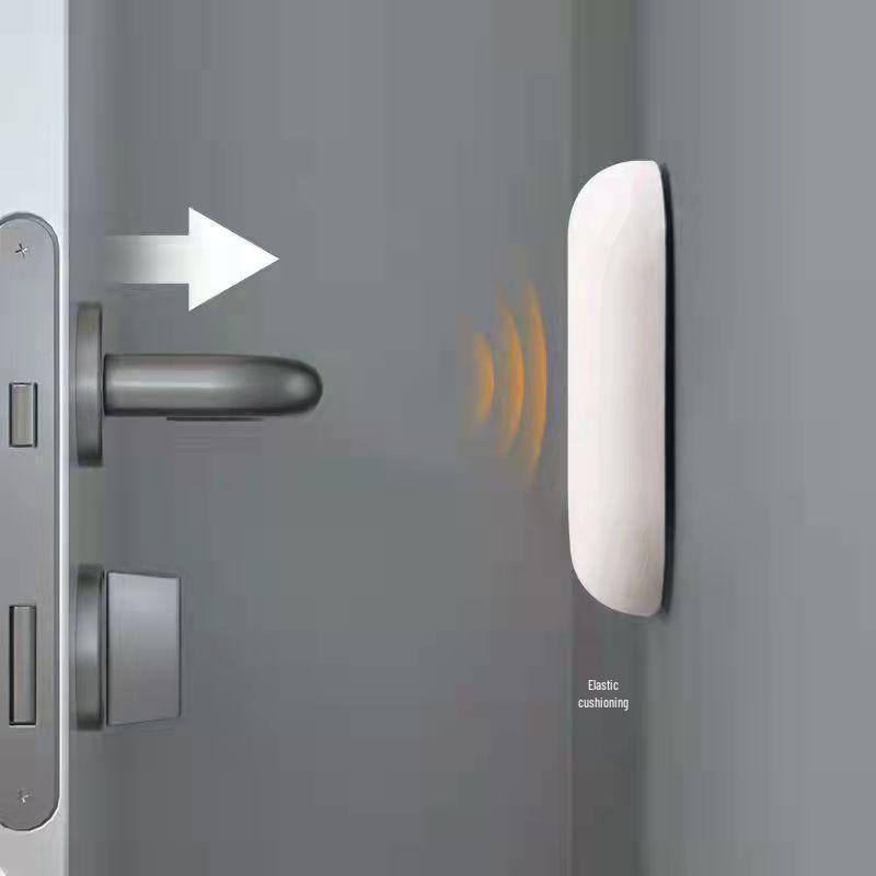 Square Round Anti-Collision Door Stopper & Silent Bumper Pad for Handles, Cabinets, and Appliances