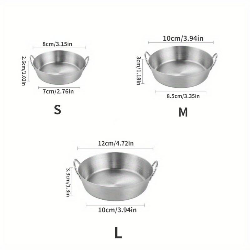 3Pcs/Set Stainless Steel Bowl Rice Wine Salad Snack Fruit Bowls Tableware Sauce Dishes Food Plate Kitchen Utensils