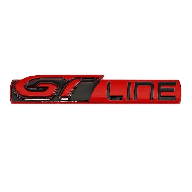 SKTF2 For Peugeot GT Line Logo 308 508 Rear Boot Tailgate Emblem Side Fender Badge Decals 3008 5008 Renault KIA Stickers Stinger