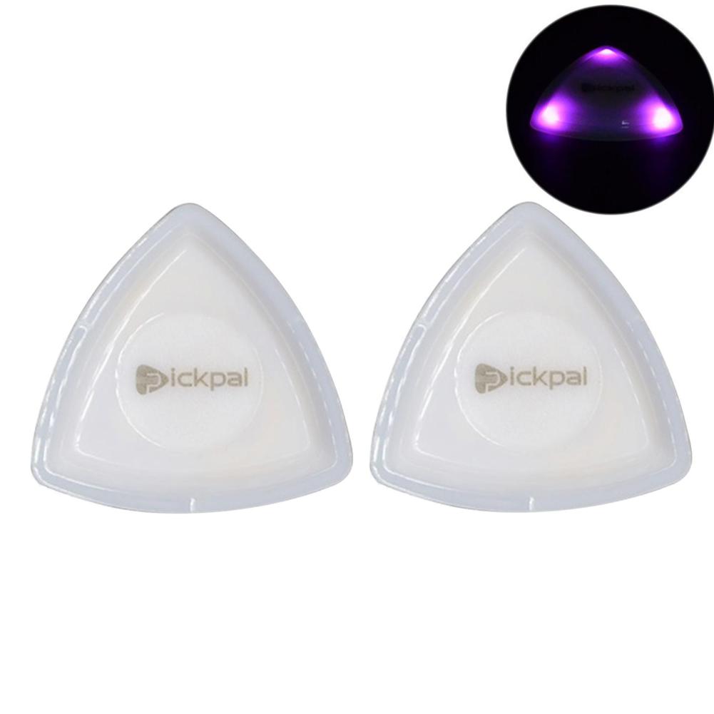 Guitar Touch Luminous Pick LED Glowing Guitar Pick Musical Stringed Instrument Glowing Plectrum for Bass Electric Guitarists